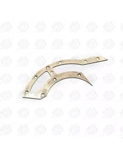Top down image of the Brass force feeder wear plate