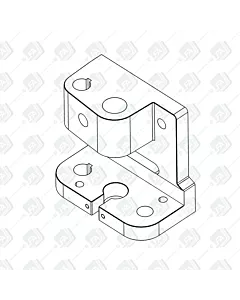 Mounting block for the TDP 5 Desktop Tablet Press version 2