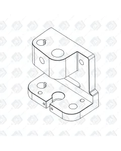 Mounting block for the TDP 5 Desktop Tablet Press version 2