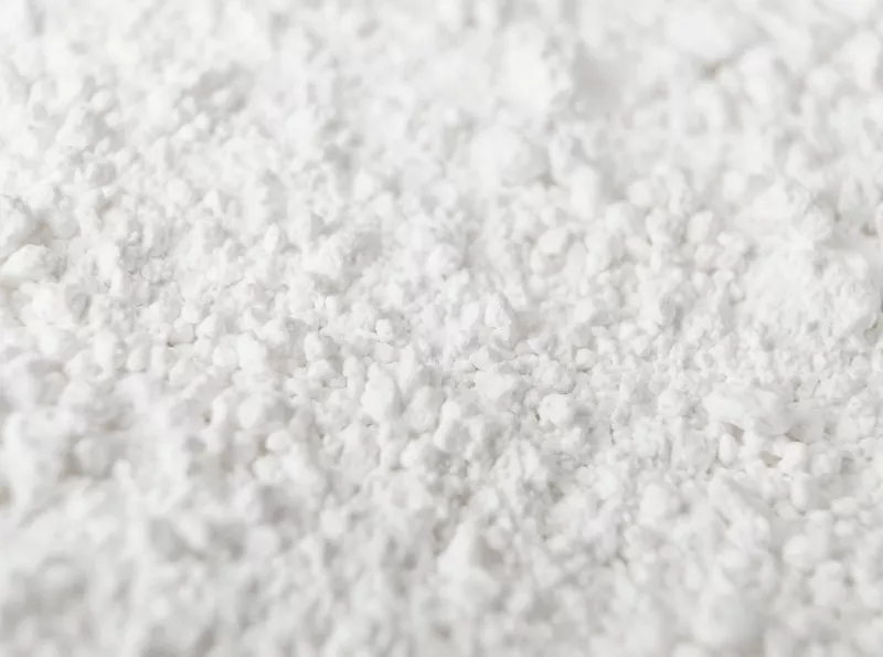 Close-up shot of granulated white powder